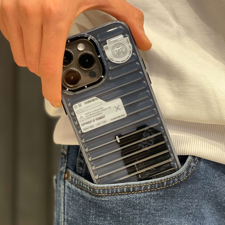 کاور یانگ کیت مدل Suitcase خاکستری مناسب IPHONE 14 Pro Max