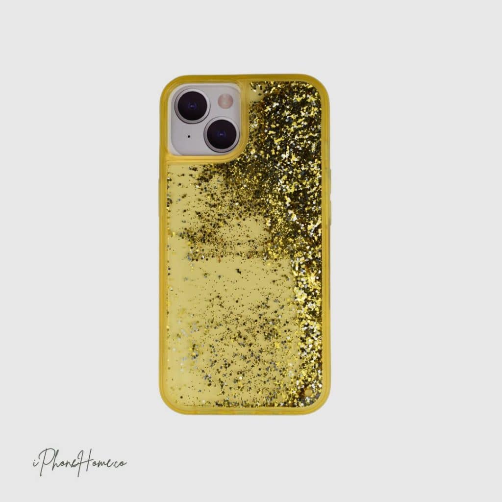 قاب گرین Happiness آکواریومی زرد مناسب iPhone 14 Plus (6852)