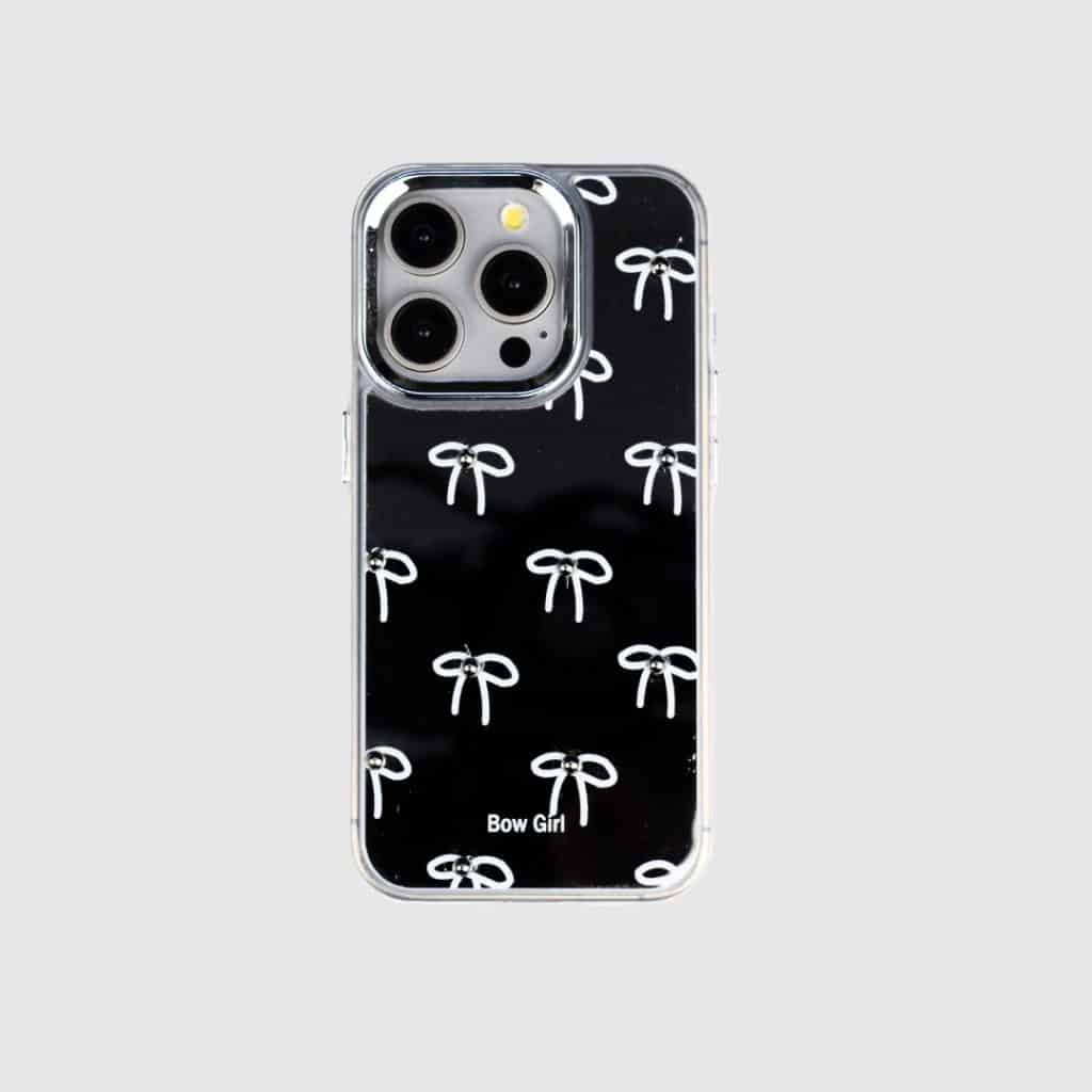 قاب فشن کیس BowGirl آینه ای پاپیونی مناسب iPhone 15 Pro (7055)