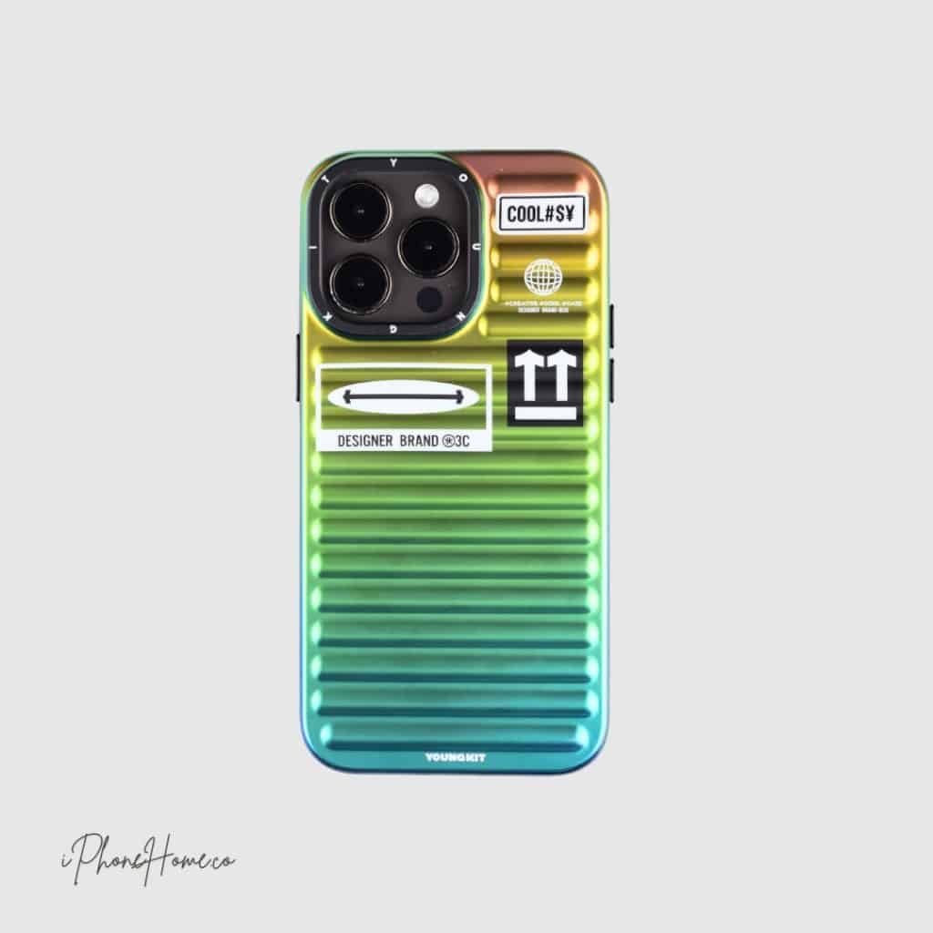 قاب یانگ کیت پافری Gradient آتشی مناسب iPHONE 14 Pro Max (6667)