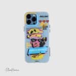 قاب راک Marilyn Monroe سفید مناسب iPHONE 13 Pro Max (6687)