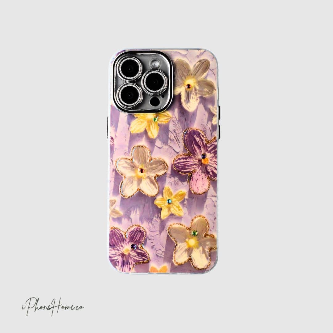 قاب فانتزی گل برجسته مناسب iPhone 15 Pro Max (3428)