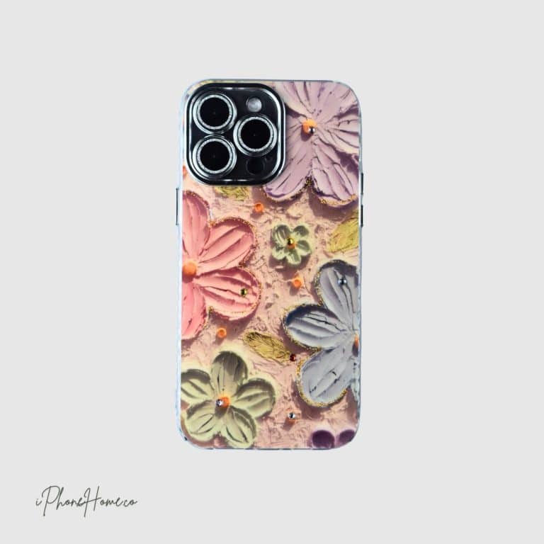 قاب فانتزی گل شاین دار مناسب iPhone 13 Pro Max (3430)