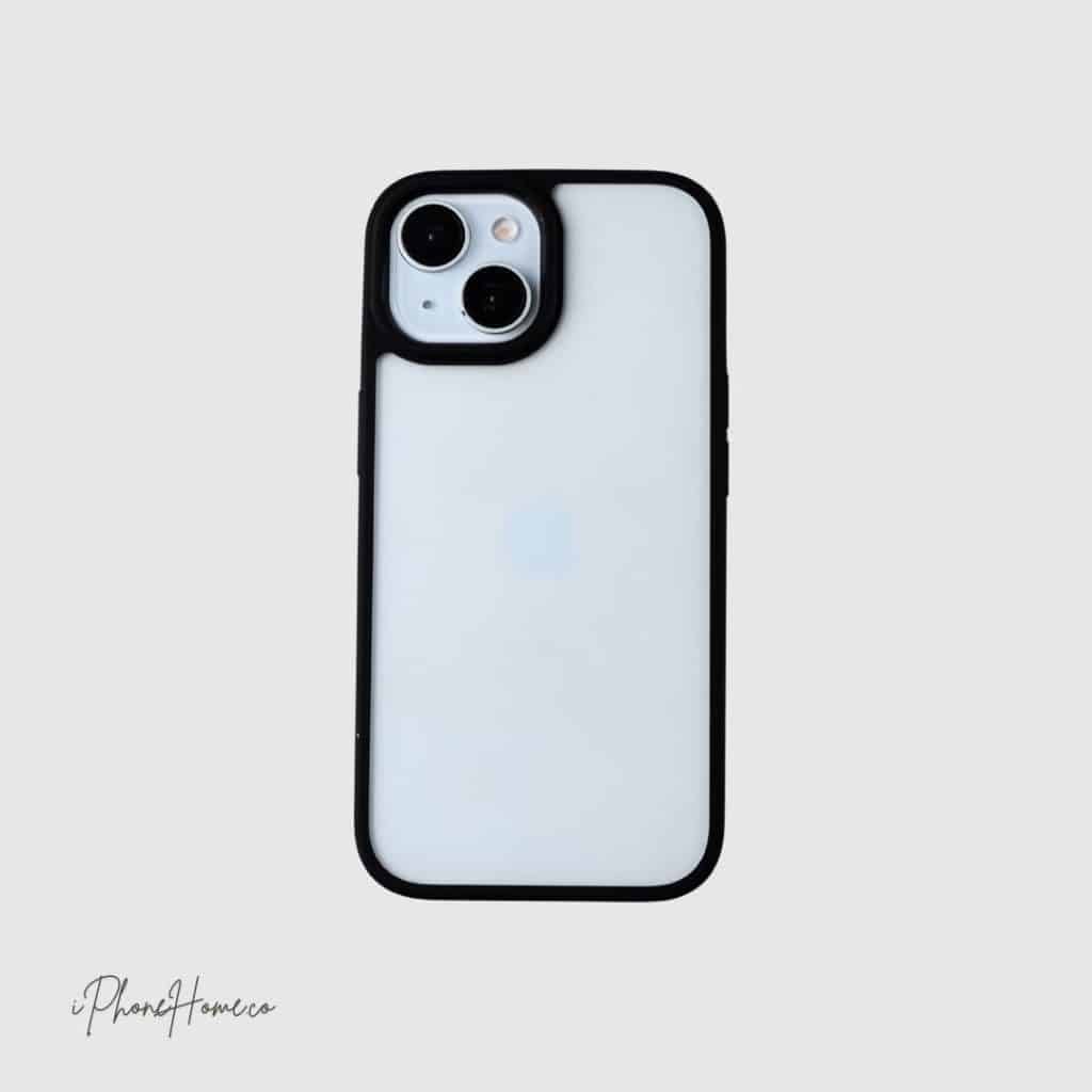 قاب اسلیکتو شفاف دور مشکی مناسب iPhone 15 (7824)