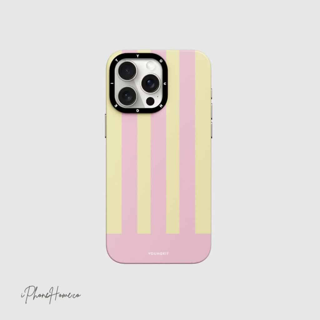 قاب یانگ کیت Strips زرد مناسب iPHONE 15 Pro max